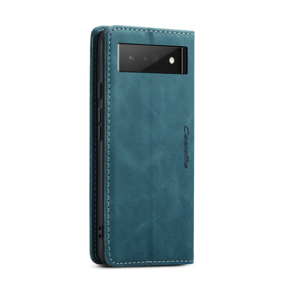 For Google Pixel 6 Pro CaseMe 013 Multifunctional Horizontal Flip Leather Phone Case with Card Slot & Holder & Wallet(Blue)
