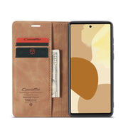 For Google Pixel 6 Pro CaseMe 013 Multifunctional Horizontal Flip Leather Phone Case with Card Slot & Holder & Wallet(Brown)