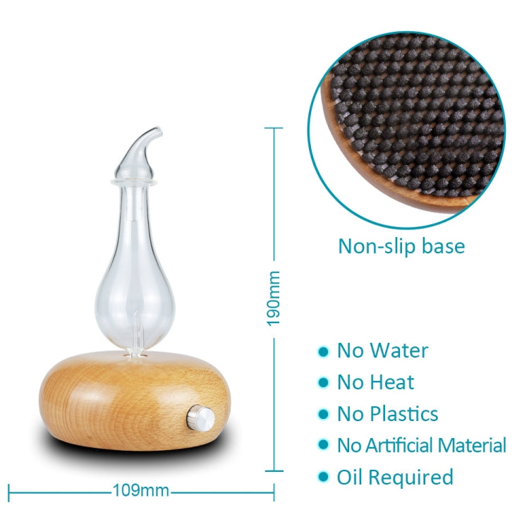 Wood Essential Oil Diffuser Aromatherapy Machine Automatic Alcohol Sprayer, Plug Specification:UK Plug(Light Brown)