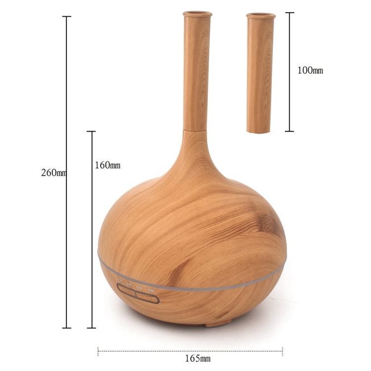 Creative Fragrance Machine Pointed Mouth Humidifier Automatic Alcohol Sprayer with Colorful LED Light, Plug Specification:EU Plug(Light Brown)