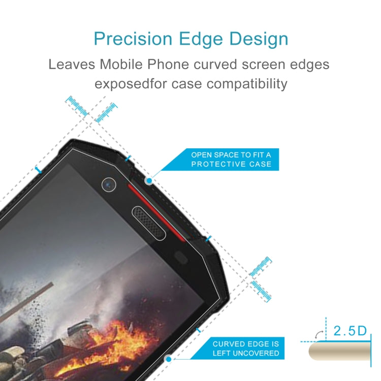 50 PCS 0.26mm 9H 2.5D Tempered Glass Film For Doogee S70 Lite