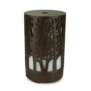 200ml Hollow-out Forest Pattern Wooden Essential Oil Aromatherapy Machine Ultrasonic Humidifier Automatic Alcohol Sprayer, Plug Specification:AU Plug(Dark Brown-3)