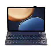 AHV7 Lambskin Texture Ultra-thin Bluetooth Keyboard Leather Tablet Case For Honor Tablet V7 Pro(Black)