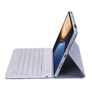 AHV7 Lambskin Texture Ultra-thin Bluetooth Keyboard Leather Tablet Case For Honor Pad V8 / Tablet V7 Pro(Purple)