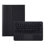 AHV7-A Lambskin Texture Ultra-thin Bluetooth Keyboard Leather Tablet Case with Touchpad For Honor Pad V8 / Tablet V7 Pro(Black)