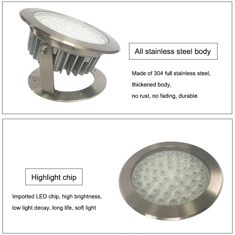 50W Square Park Landscape LED Underwater Light Pool Light(White Light)