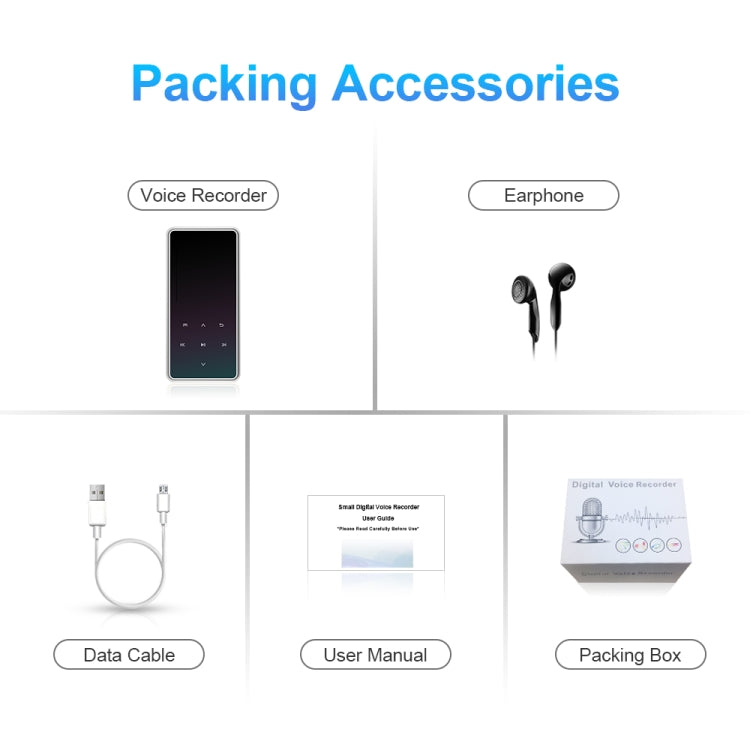 M12 Multifunctional Portable Bluetooth Player, Capacity:8GB(Silver)