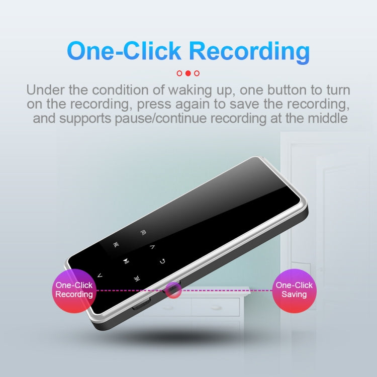 M12 Multifunctional Portable Bluetooth Player, Capacity:8GB(Silver)