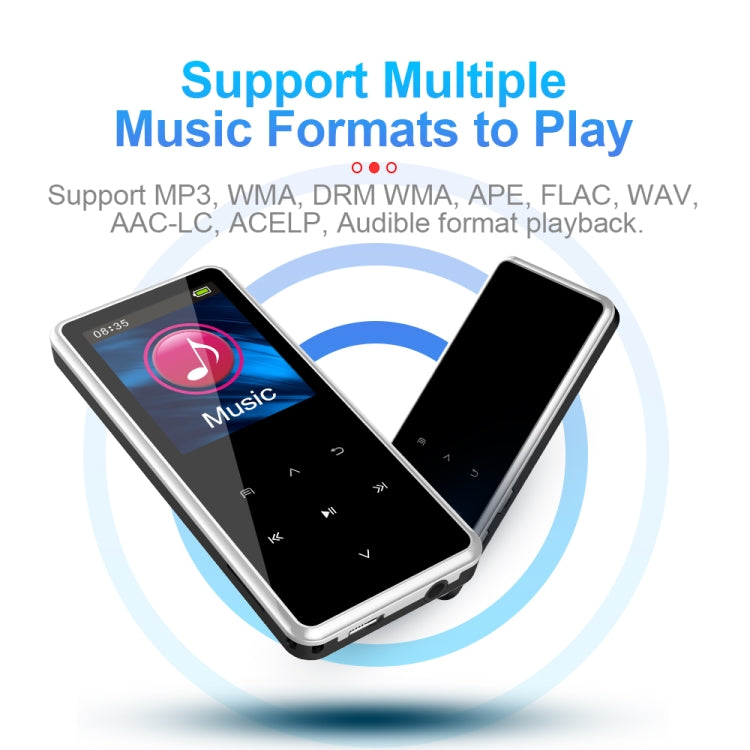 M12 Multifunctional Portable Bluetooth Player, Capacity:16GB(Silver)