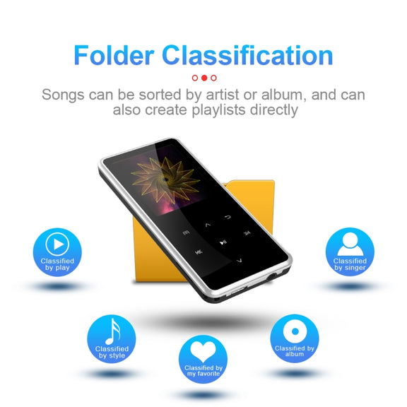 M12 Multifunctional Portable Bluetooth Player, Capacity:32GB(Silver)
