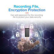 Q1 Intelligent HD Noise Reduction Voice Control Recorder, Capacity:8GB(Black)