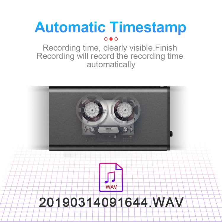 Q1 Intelligent HD Noise Reduction Voice Control Recorder, Capacity:32GB(Black)