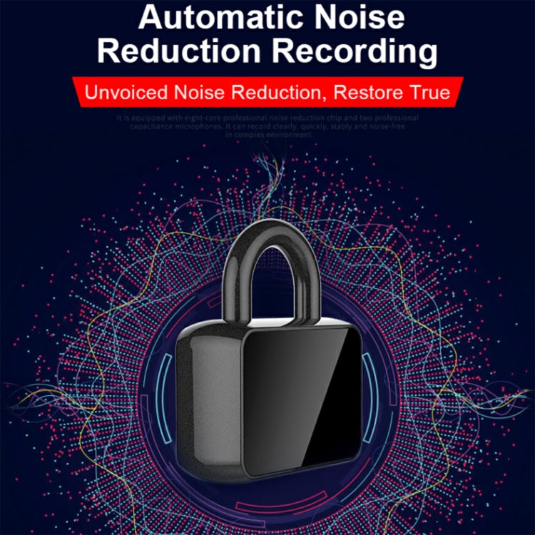 Q11 Intelligent HD Noise Reduction Lock Voice Recorder, Capacity:4GB(Black)
