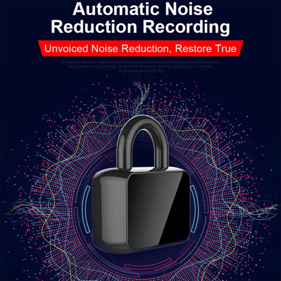 Q11 Intelligent HD Noise Reduction Lock Voice Recorder, Capacity:4GB(Black)