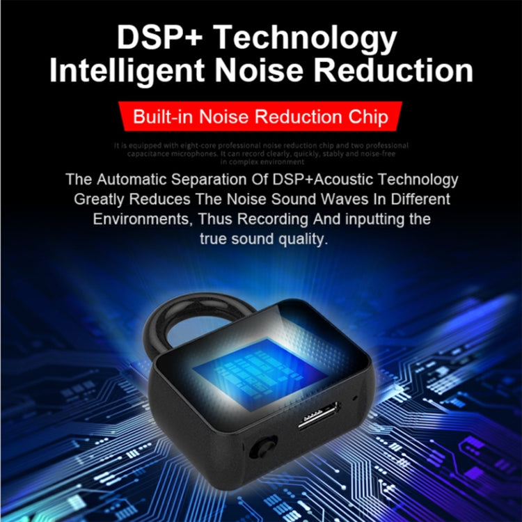 Q11 Intelligent HD Noise Reduction Lock Voice Recorder, Capacity:4GB(Black)