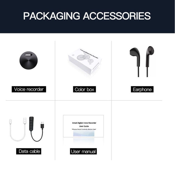 Q37 Intelligent HD Noise Reduction Voice Recorder, Capacity:32GB(Black)