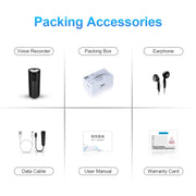 Q51 Intelligent HD Noise Reduction Remote Voice Control Recorder, Capacity:8GB(Black)