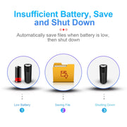 Q51 Intelligent HD Noise Reduction Remote Voice Control Recorder, Capacity:8GB(Black)