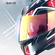 Motorcycle Helmet Visor Anti-UV Wind Shield Lens For AGV K1 / K3SV / K5(Electroplated Blue)