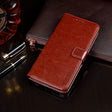 For TCL 20 R 5G idewei Crazy Horse Texture Leather Phone Case(Brown) - TCL by idewei | Online Shopping South Africa | PMC TechLife | Buy Now Pay Later Mobicred