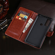 For TCL 20 R 5G idewei Crazy Horse Texture Leather Phone Case(Brown)