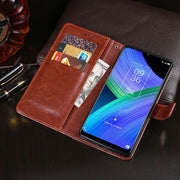 For TCL 20 R 5G idewei Crazy Horse Texture Leather Phone Case(Black)