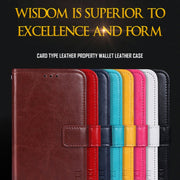 For Umidigi Bison X10 idewei Crazy Horse Texture Leather Phone Case(Brown)