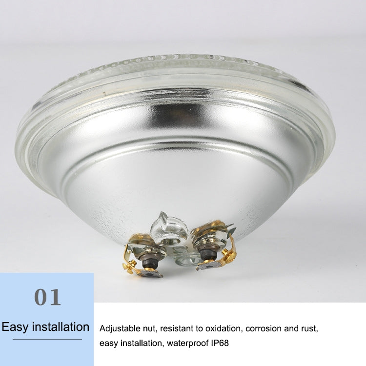 24W LED Recessed Swimming Pool Light Underwater Light Source(Warm White Light)