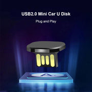 Car USB Interface Mini Metal U Disk, Capacity:16GB