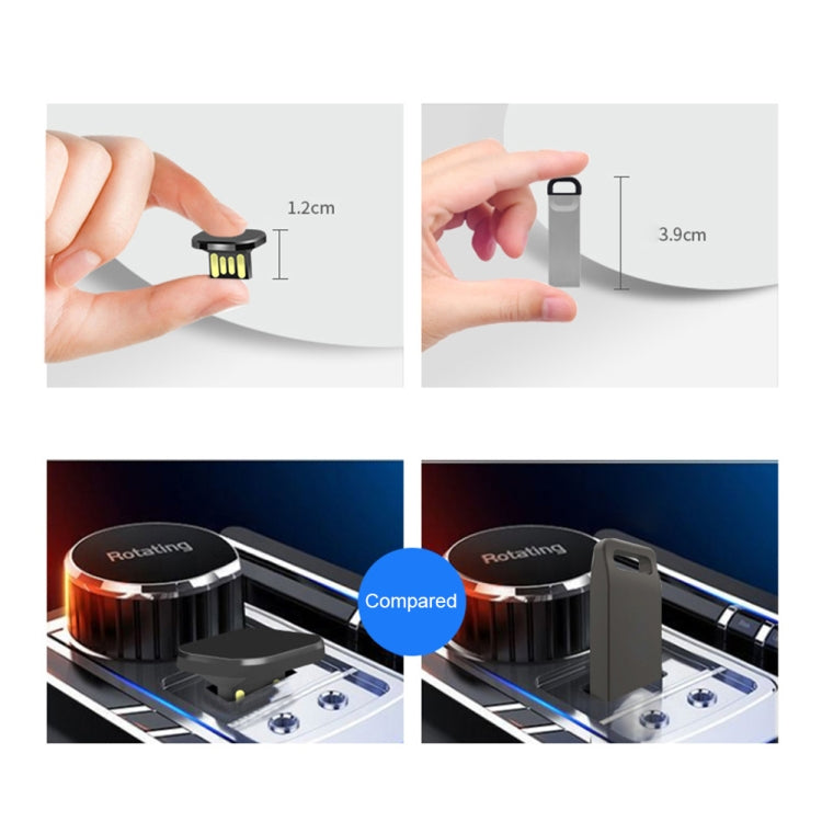 Car USB Interface Mini Metal U Disk, Capacity:16GB