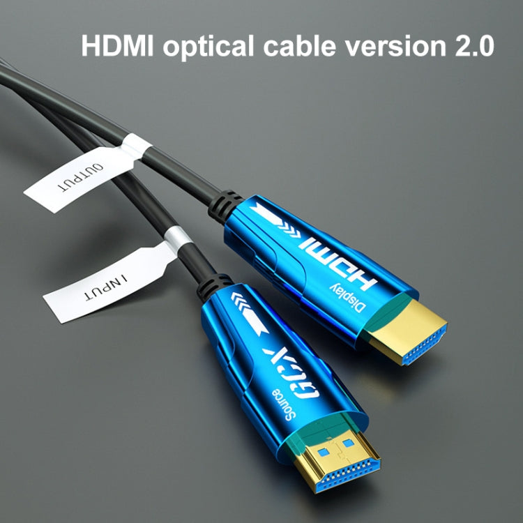 HDMI 2.0 Male to HDMI 2.0 Male 4K HD Active Optical Cable, Cable Length:100m