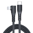 A6 PD 20W USB-C / Type-C to 8 Pin Elbow Data Cable for iPhone, iPad, Length:1m(Black) - Normal Style Cable by PMC TechLife | Online Shopping South Africa | PMC TechLife | Buy Now Pay Later Mobicred