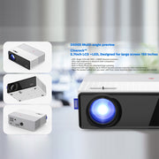 VIVIBRIGHT D5000 1920x1080P 420ANSI 6000Lumens LCD + LED HD Digital Projector, Screen Mirroring