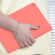 For iPad 10.2 2021 / 2020 / 2019 Mutural Silicone Microfiber Tablet Case(Lavender)