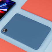 For iPad Pro 11 inch 2022 / 2021 / 2020 Mutural Silicone Microfiber Tablet Case(Sky Blue)