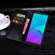 For Cubot Note 9 idewei Crocodile Texture Leather Phone Case(Black)