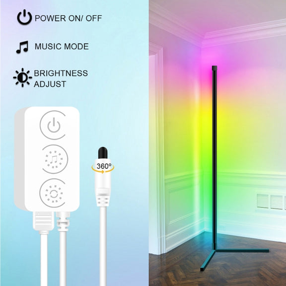 GVVOOHOME LED Symphony Remote Control Floor Atmosphere Light, Power Supply:US Plug