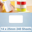 14 x 25mm 240 Sheets Thermal Printing Label Paper Stickers For NiiMbot D101 / D11(White) - Printer Accessories by PMC TechLife | Online Shopping South Africa | PMC TechLife | Buy Now Pay Later Mobicred