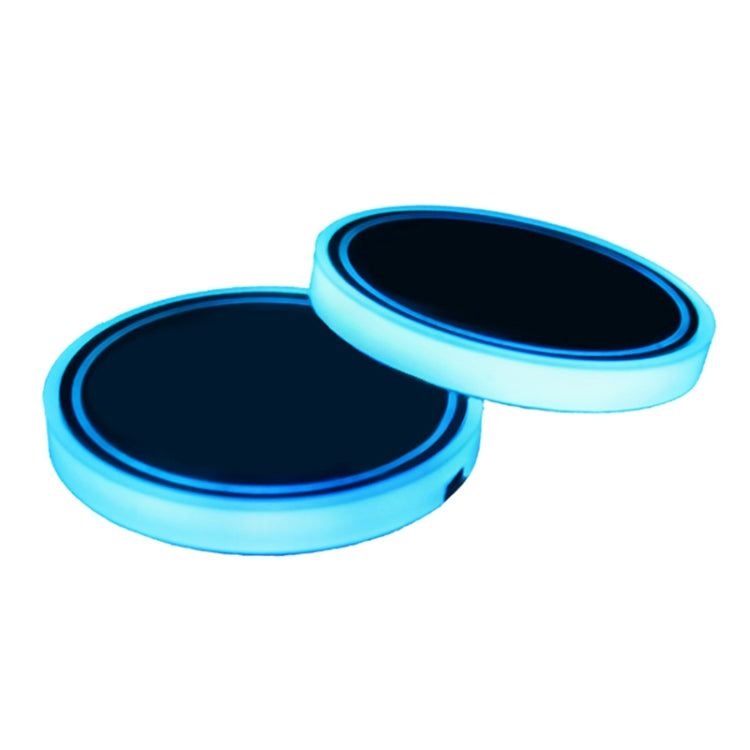 Car AcrylicColorful USB Charger Water Cup Groove LED Atmosphere Light(Socks)