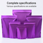 100 PCS/Set Matte Aluminum Foil Snack Stand-up Pouch, Size:10x15+3cm(Red)