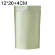 100 PCS/Set Matte Aluminum Foil Snack Stand-up Pouch, Size:12x20+4cm(Beige Yellow) - Preservation Supplies by PMC TechLife | Online Shopping South Africa | PMC TechLife | Buy Now Pay Later Mobicred