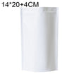 100 PCS/Set Matte Aluminum Foil Snack Stand-up Pouch, Size:14x20+4cm(White) - Preservation Supplies by PMC TechLife | Online Shopping South Africa | PMC TechLife | Buy Now Pay Later Mobicred