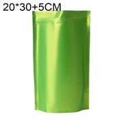 100 PCS/Set Matte Aluminum Foil Snack Stand-up Pouch, Size:20x30+5cm(Green)