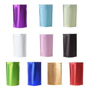 100 PCS/Set Matte Aluminum Foil Snack Stand-up Pouch, Size:20x30+5cm(Purple)