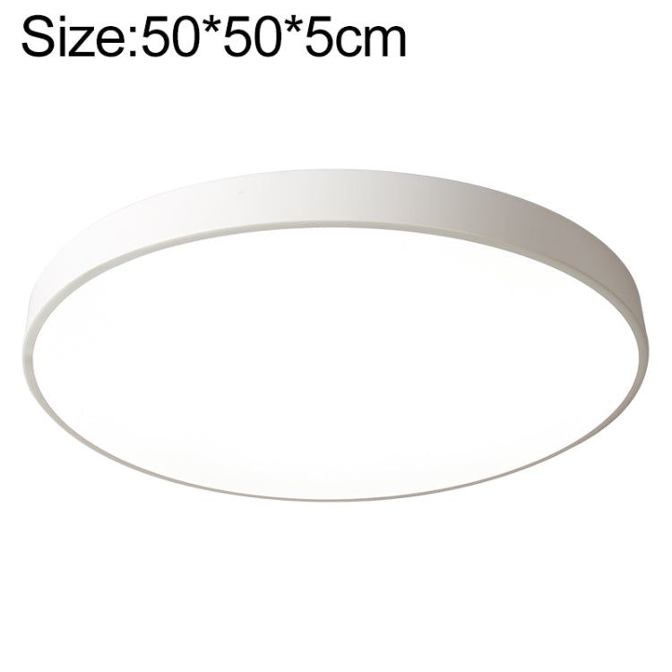 Macaron LED Round Ceiling Lamp, White Light, Size:50cm(White)