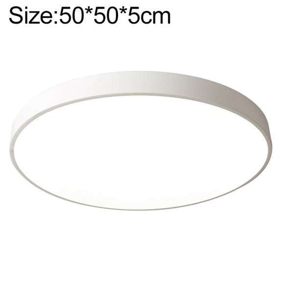 Macaron LED Round Ceiling Lamp, White Light, Size:50cm(White)