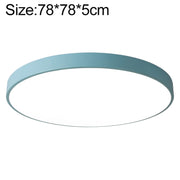 Macaron LED Round Ceiling Lamp, White Light, Size:78cm(Blue)