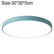 Macaron LED Round Ceiling Lamp, 3-Colors Light, Size:30cm(Blue) - Celling Lights & Chandeliers by PMc TechLife | Online Shopping South Africa | PMc TechLife | Buy Now Pay Later Mobicred
