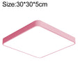 Macaron LED Square Ceiling Lamp, White Light, Size:30cm(Pink) - Celling Lights & Chandeliers by PMc TechLife | Online Shopping South Africa | PMc TechLife | Buy Now Pay Later Mobicred