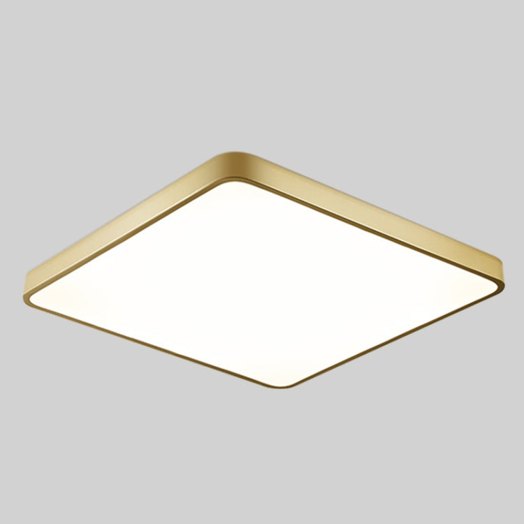 Macaron LED Square Ceiling Lamp, White Light, Size:40cm(Gold)